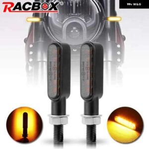 スズキ 8MM ミニ オートバイ LED ウィンカーライトインジケーター信号ランプ 12 ボルト フロントリア ライト ヤマハ ホンダ カワサキ