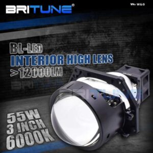 BI-LED プロジェクターレンズ 3.0インチ LED ヘッドライト アセンブリ HELLA 3R G5 55W 12V UPGRATE LED ライトキットカースタイリング