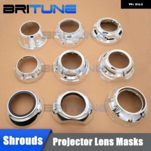 3.0インチ プロジェクターシュラウド HELLA 3R G5/KOITO Q5 レンズ バイキセノン ヘッドライト ベゼル RETROLENSES カバー ライト