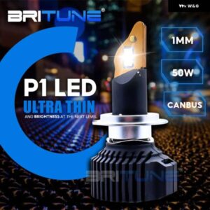 P1 50 ワット 1MM H7 H4 LED ライト H1 H4 D2S H11 LED 9005 HB3 9006 CANBUS LED ランプ電球 10000LM 6000K ターボ LED ランプ超薄型
