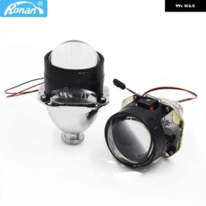 RONAN 2個 LHD 2.5インチ バイキセノン VER 9.5 ヘッドライト プロジェクターレンズ H1 H4 H7 ソケットレトロアップグレード