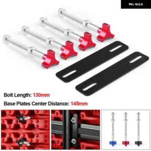 取り付けピンキット トラクションボード 4.72インチ～6.69インチ 12～17CM 穴間隔の取り付けピン付きリカバリトラック TT102403