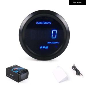 2インチ 52MM デジタルタコタコメーター RPM ゲージブルー LED メーター LED ディスプレイ TT101459