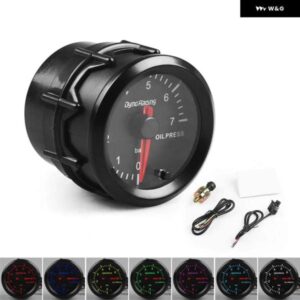 2インチ 52MM 7色 変化バックライト油圧ゲージバー高速ステッピングモーターセンサー付きカーメーター TT101733