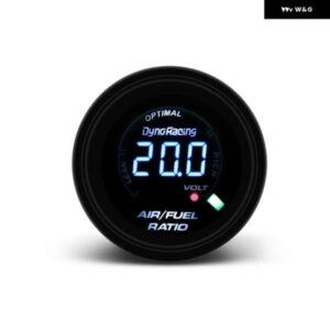 52MM 20 LED デジタル空燃比ゲージレーシングエア燃料メーターインジケータースモーク 12V 車メーター TT101457