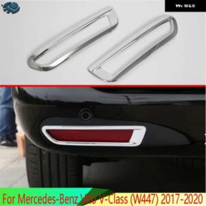 MERCEDES-BENZ VITO W447 V-CLASS 2017-2025 ABS リアリフレクター フォグライト ランプ カバー トリム ベゼル フレーム スタイリング ガーニッシュ