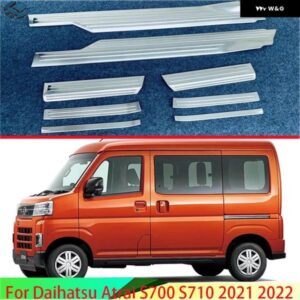 ダイハツ アトレー ハイゼット カーゴ 2021 2022 ステンレス 製 内側内側 外側 ドアシルパネル スカッフプレート キックステップ トリム カバー