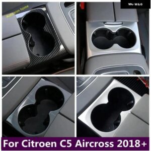 コンソール 中央フロントシート カップホルダー 水ボトルドリンク 装飾 パネル カバー トリム シトロエン C5 AIRCROSS 2018 - 2024