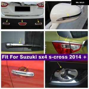 スズキ 外装 ドアハンドルフロントリア フォグランプ アイブロウ ウィンドウ ワイパーカバー トリム SX4 S-クロス 2014 - 2022