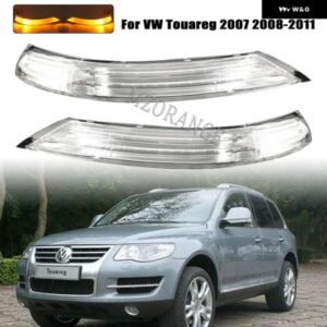 サイドミラー LED ウィンカーライト インジケータ VW トゥアレグ 2007 2008-2011 ドアウイングリアビューミラー リピーターランプ