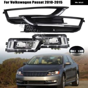 自動フロント フォグランプ VW パサート B7 2011-15 ヘッドライト フォランプグリルバンパー カバー 56D853665
