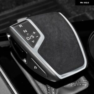 VW トゥアレグ 2019-22 ギアレバースティック シフトノブ カバー シェル ALCAN タラスエード 車トリム