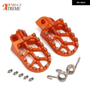 オレンジ CNC フットペグ レスト ペダル KTM EXC SX SXF XC XCW XCF EXCF EXCW XCFW MX SIX DAYS 65 85 125 200 525