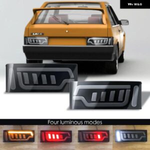 ペア LED ブレーキ テールライト ストップライト LADA 2109 2108 + ランニング ウィンカーライト ランプ付きカースタイリング