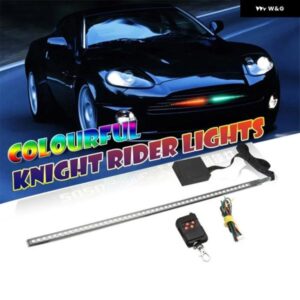 7色 RGB 48 LED ナイトナイトライダー LED ストリップ スキャナライトバーリモートムード 装飾 ランプハザード信号灯