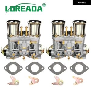 2個 X 40IDF キャブレター キャブレター ASSY 交換 2 バレル ウェーバー キャブレター VERGASER BUG VW ビートル フィアット エアホーン付き ソレックス