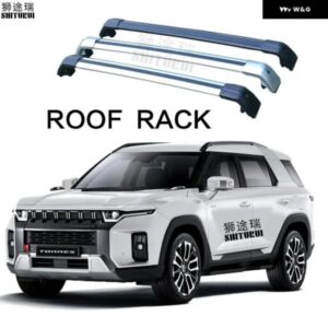 2個 ルーフバー双龍トーレス/KGM トーレス 2023+ 合金サイドバークロスレール ルーフラックキャリアキャリア