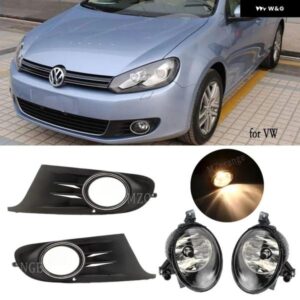 フォグランプ VW ゴルフ 6 MK6 カブリオレ LED フォグライト フレームハロゲン ドライビングランプ グリル ヘッドライト ケーブル ワイヤー キット カー