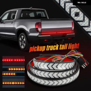 12V 24V LED テールゲート ライト LED トラック テールゲート ライトバーレッドランニングウインカー ブレーキリバースバックアップ テールライト