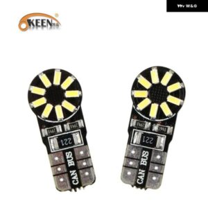 2個 T10 W5W ウィンカーライト LED 電球 6000 K クリアランスブレイクライト ダッシュボード 読書ドアライト電球 DC12V