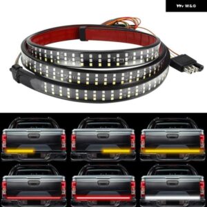 12V 49インチ /60インチ ブレーキウィンカーハザード信号柔軟な LED ストリップ リアテールランニングリバースダブルフラッシュライトレッド