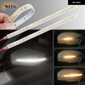 LED バックミラー インジケータ ランプ DRL ストリーマ自動 ヘッドライト ストリップ ウインカー 流れる光源昼光 12V