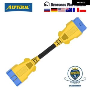 20 センチ車 OBD2 強化ナイロン延長コードオスメスケーブル 起動 EASYDIAG/THINKDIAG/THINKDRIVER/ELM327 ケーブル