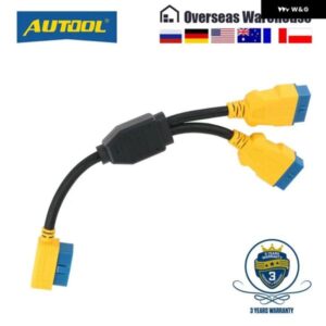 35CM車 OBD2 ケーブル コネクタ車 OBD2 アダプタ 1 に 2 スプリッタワイヤー 16PIN OBDII オスメス延長コード接続