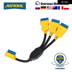 35CM OBD2 スプリッタケーブル OBD2 延長ケーブル 1 に 3 変換アダプタ 16PIN OBDII オス - メス延長コード接続