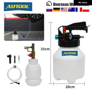 3L エア圧ブレーキブリーダーポンピングフルードポンプキット オイル交換パージタンクチューブ リペア ツールトラック圧力計