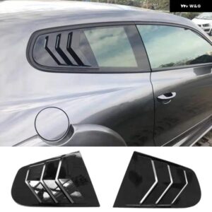 クォーターサイドウィンドウ ルーバースクープカバー ベント カーボン表面スタイル スポイラー 装飾 VW シロッコ 2009 - 2018