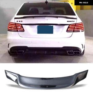 トランク スポイラー カーボンリア トランク ウイング R スタイル スポイラー ベンツ W212 E200 E260 E300 E350 E400 E500 2009 - 2013 4 ドア セダン