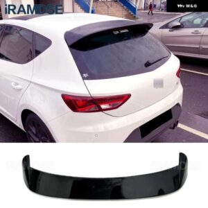 ブラック スポイラー シート LEON MK3 MK3.5 5F ハッチバック 2012-2018 リアルーフ リップ ウィング
