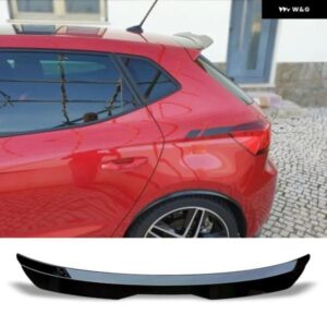 ルーフ スポイラー カーボン表面リア トランク テールウイングシート イビサ 2018 ハッチバック 4 ドア ABS DGS RE ACCESSORIES