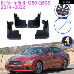 マッドガード インフィニティ Q50 Q50S 2014 2022 2015-21 マッドフラップ アンチ スプラッシュガード フェンダー フレア