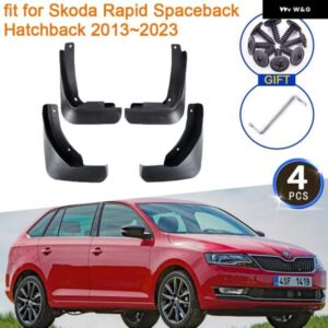 シュコダ ラピッド スペースバック ハッチバック 2013 2023 マッドフラップ マッドガード スプラッシュ フェンダー ガード フロント 2014-18