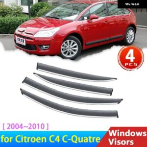 フロントガラス シトロエン C4 C-QUATRE 2004 2010 2005 ハッチ ディフレクターオーイングトリム ウィンドウ バイザーレイン アイブロウ ガード