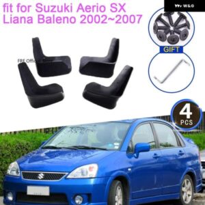 スズキ 4X マッドガード エリオ SX リアナ バレーノ 2005 2007 2005 2006 マッド マッドフラップ スプラッシュ ガード