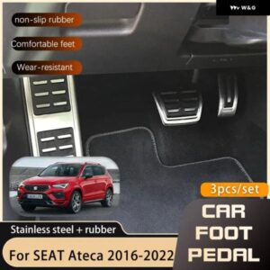 ペダル SEAT CUPRA ATECA KH7 2016-22 ガス燃料ブレーキ フットレスト なし穴あけペダル カバー AT MT