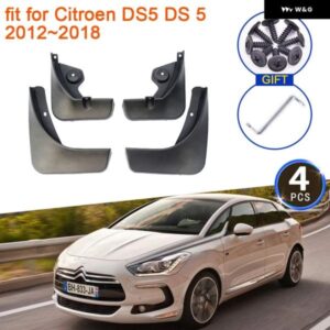 4X シトロエン DS5 DS 5 2012-18 マッドフラップ マッドガード スプラッシュフェンダー ガードフロントリアホイール