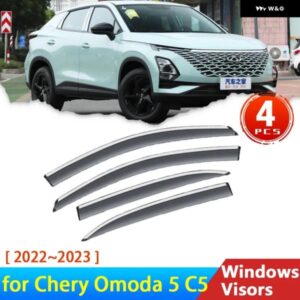 ディフレクター CHIREY CHERY OMODA 5 FX 2022 C5 2023 ウィンドウ バイザーオーイングトリム フロントガラス グランオートレイン アイブロウ