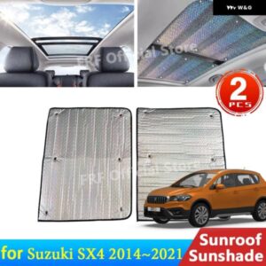 スズキ 2X クロスオーバー SX4 S クロス 2014 2021 2019 2017 ハッチバックサンルーフサンシェードルーフ日焼け止め断熱