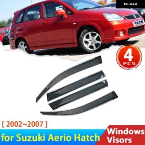 スズキ ウインドシールド エリオハッチ 2006 2001 2007 リアナ 2004 2003 4X ディフレクター車 WINDOWA バイザー