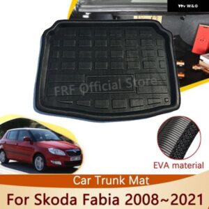 自動 シュコダ ファビア MK2 5J 2008 2021 2018 2016 2015 2012 2011 カー トランク マット床トレイ 防水 カーゴブーツ