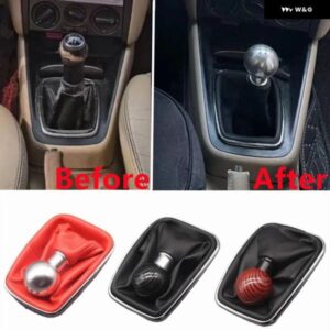 VW ゴルフ 4 MK4 GTI R32 ボーラ ジェッタ 1999-2005 5スピード合金 ギアシフト ノブブーツカバー ケースカーボン