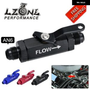 AN6 AN8 AN10 アルミ インライン燃料フィルター シャットオフバルブ カットオフバルブ フィッティング ケーブル レバー付き 1個