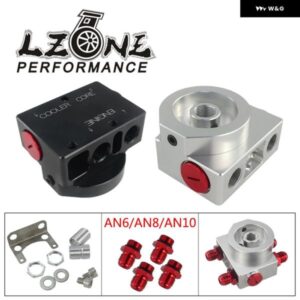 アルミリモート エンジン トランスミッション ラジエーター オイルフィルター マウントサーモスタットサンドイッチアダプター付き 1XAN8 4XAN6/AN8/AN10