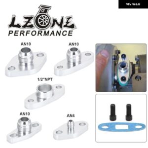 ターボ オイルリターン/ドレン フランジアダプターメスオスAN4 AN10 1/2NPT T25 T28 T30T3/T4 GT28-GT55 1JZ 2JZ GTE