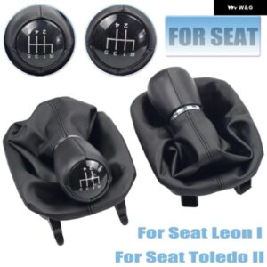 セアト レオン 1 MK1 トレド II MK2 1998-2005 ギアシフト ノブシフター レバーアームスティックヘッドボールゲートルブーツカバー ケースカラー