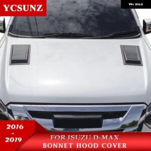 ABS 黒な ボンネット フードスクープ いすゞ D-MAX DMAX 2016-19 車 外装 部品